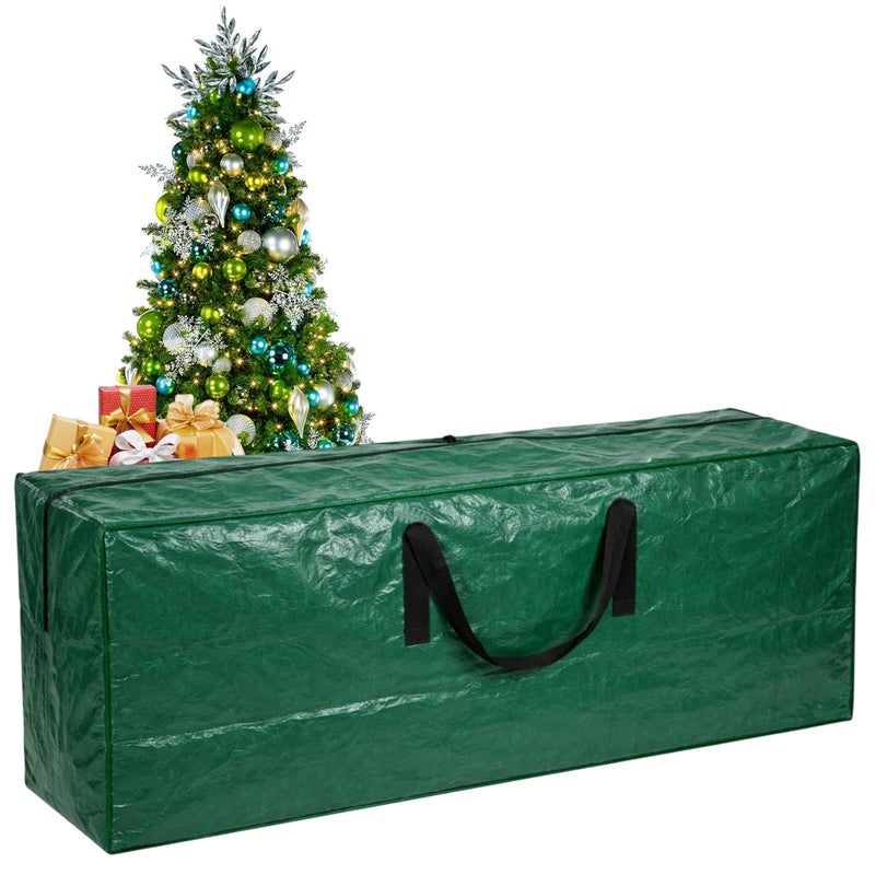 ARSUK NEW 7.5 ft Christmas Tree Storage Bag â€“ Reinforced Heavy Duty Christmas Tree Bag For Artificial Tree â€“ Waterproof with Durable Handles & Zipper â€“ Holiday Xmas Tree Storage Bag (GREEN) - Image 1